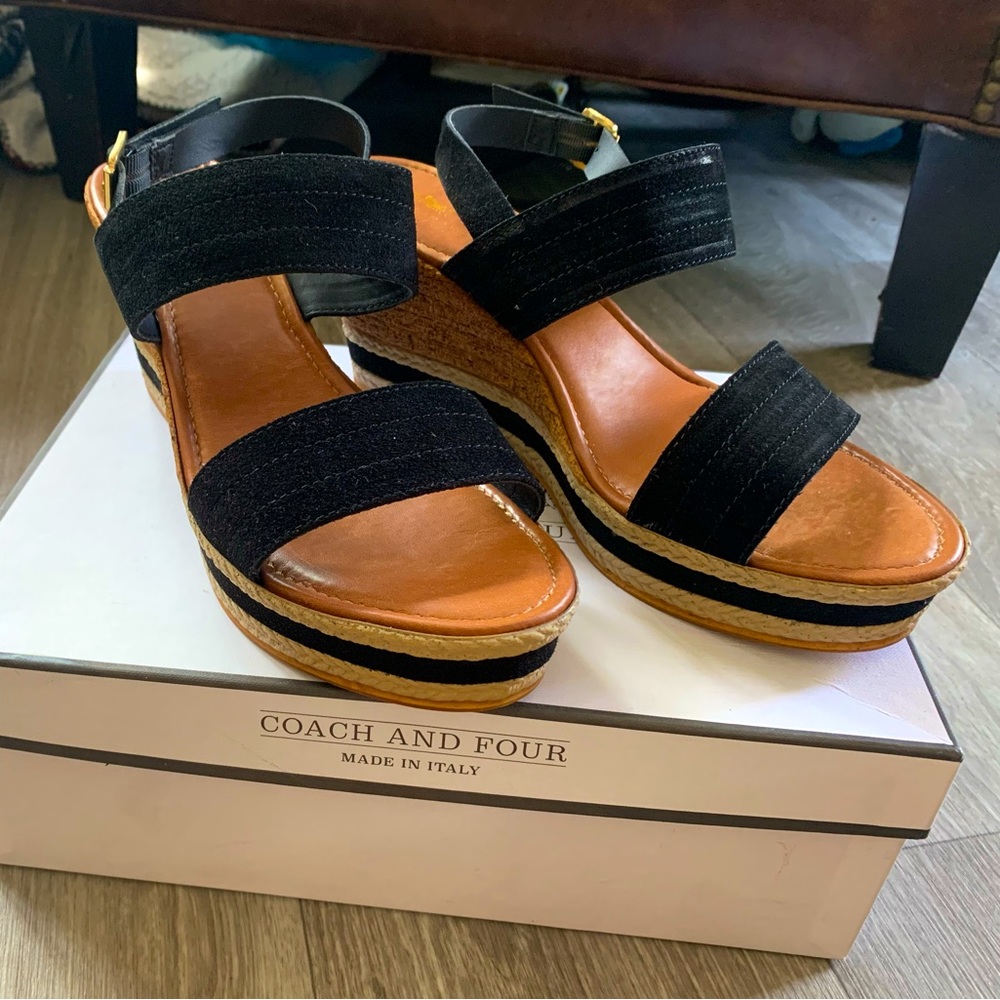 Brand new Coach and Four Wedge Sandal